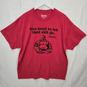 Spencer's Shirt Inspirational Casual Short Sleeve Red XL